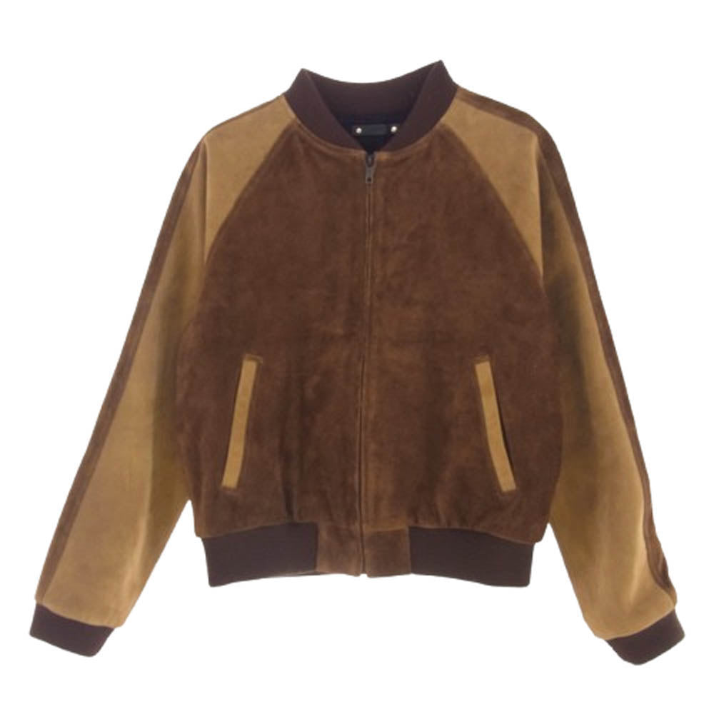 MINEDENIM マインデニム 2203-8003-65-012 Contrast Suede Leather Blouson コントラスト スエード レザー ブルゾン ジャケット ブラウン系 M【中古】