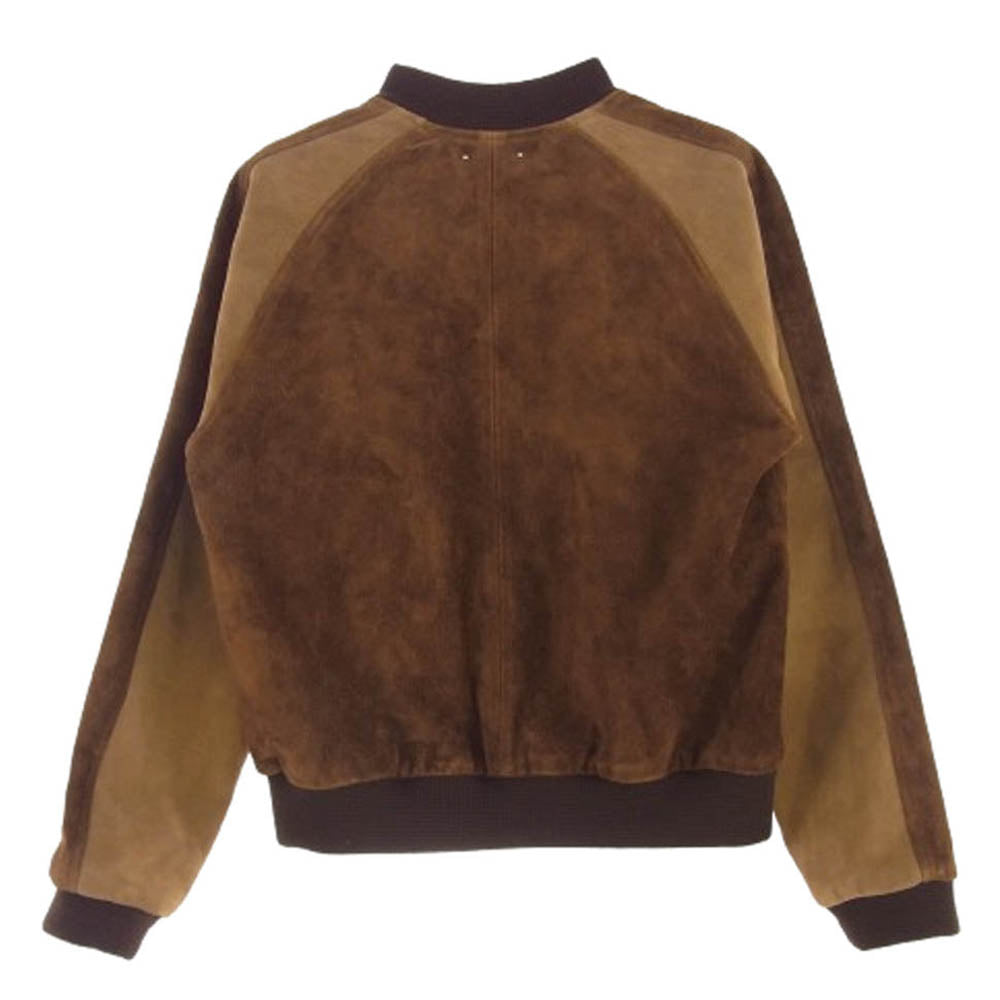 MINEDENIM マインデニム 2203-8003-65-012 Contrast Suede Leather Blouson コントラスト スエード レザー ブルゾン ジャケット ブラウン系 M【中古】