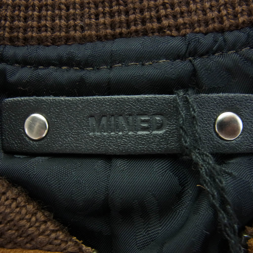 MINEDENIM マインデニム 2203-8003-65-012 Contrast Suede Leather Blouson コントラスト スエード レザー ブルゾン ジャケット ブラウン系 M【中古】