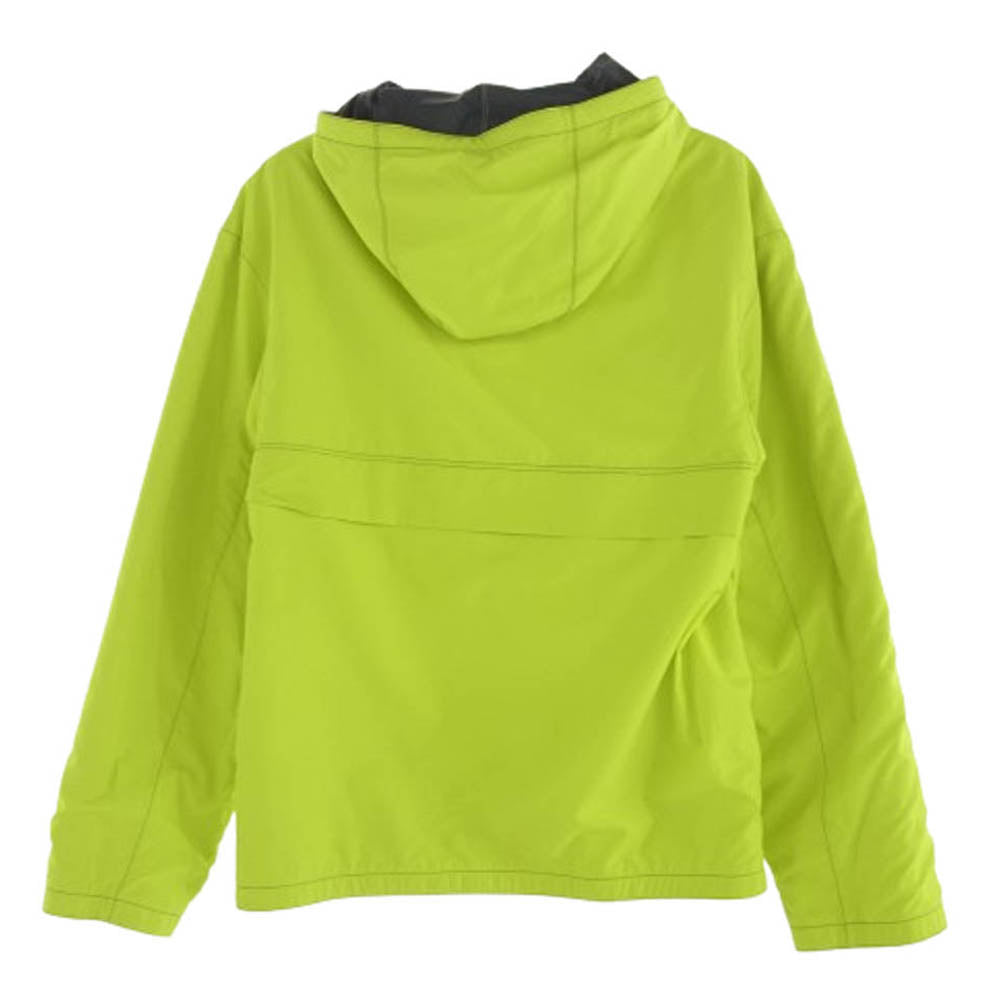 HERMES エルメス 国内正規品 フランス製 リバーシブル レザー ナイロン パーカー フーディー ジャケット グレー系 ライトグリーン系 464【中古】