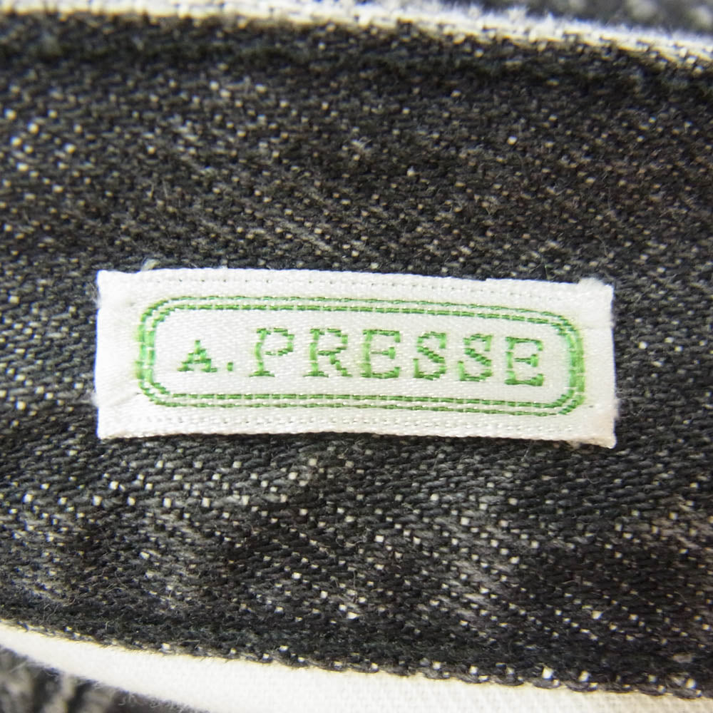 A.PRESSE アプレッセ 2AAP-04-04H Washed Denim Pants ウォッシュド デニム パンツ ブラック系 32【中古】