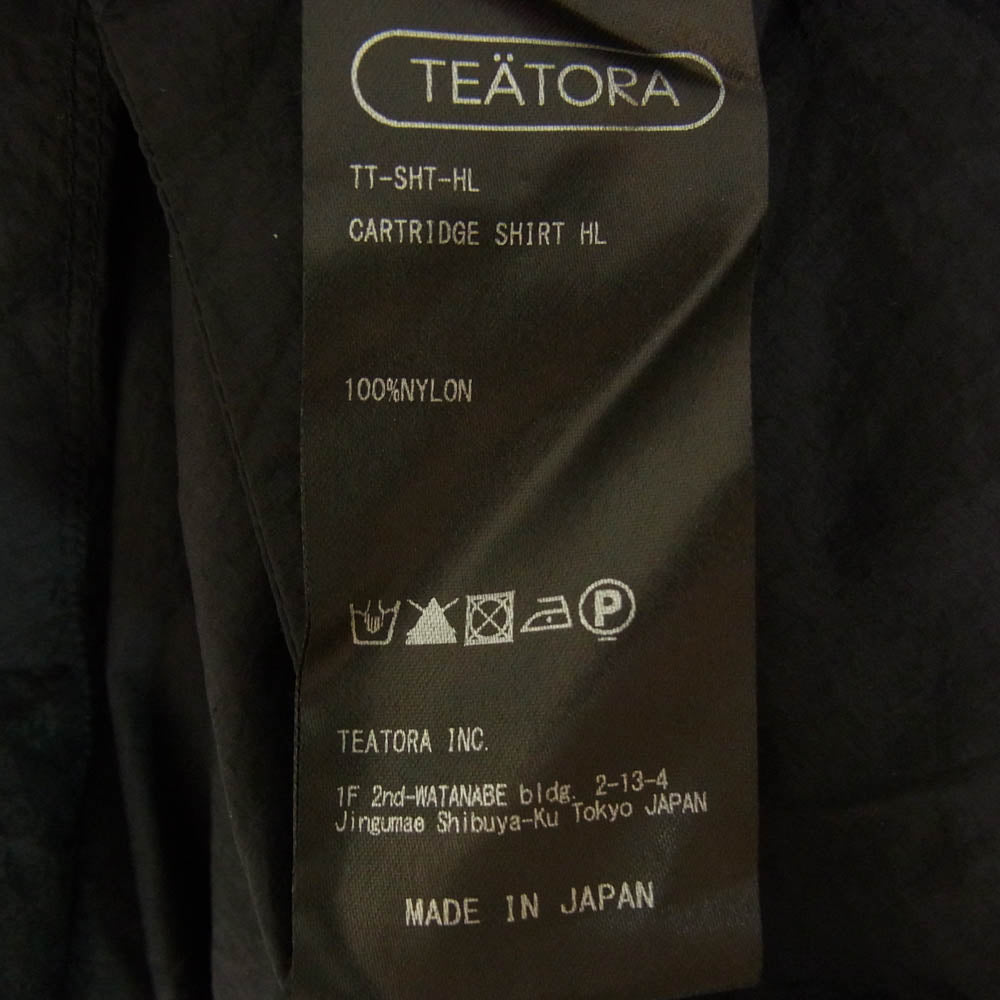 TEATORA テアトラ TT-SHT-HL HOVERLAYER CARTRIDGE SHIRT ホバーレイヤー カートリッジシャツ 長袖 シャツ ブラック系 3【中古】