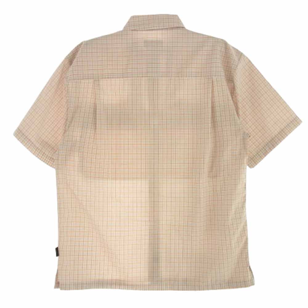 patagonia パタゴニア 14SS 52135 Island Hopper Shirt アイランド ホッパー チェック柄 半袖 シャツ オレンジ オレンジ系 S【中古】