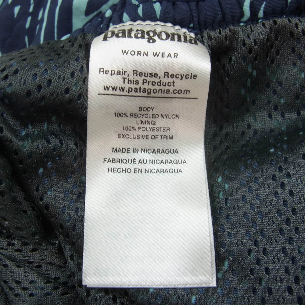patagonia パタゴニア 19SS 57021 Baggies Shorts バギーズ ショーツ ハーフ ショート パンツ ネイビー系 S【中古】