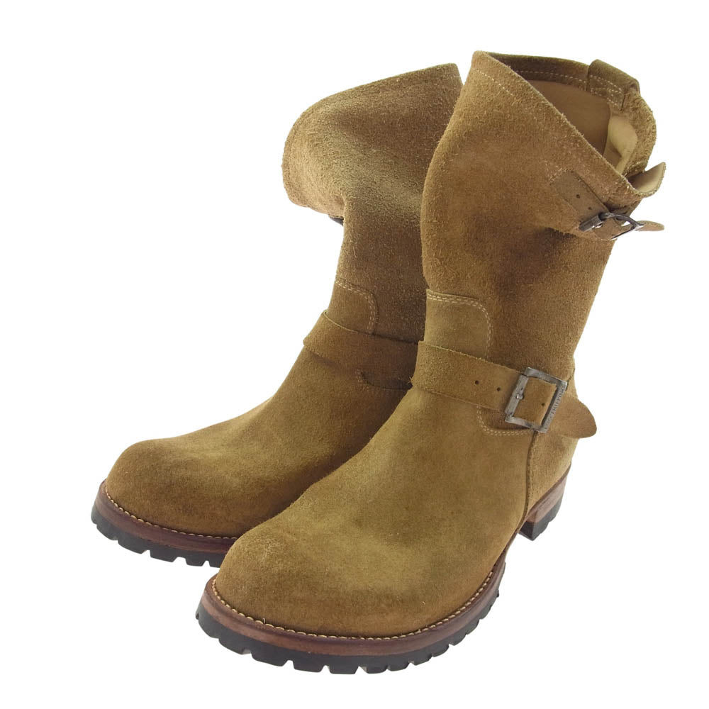 EGO TRIPPING エゴトリッピング 691112 SUEDE スエード エンジニア ブーツ ベージュ系 8【中古】