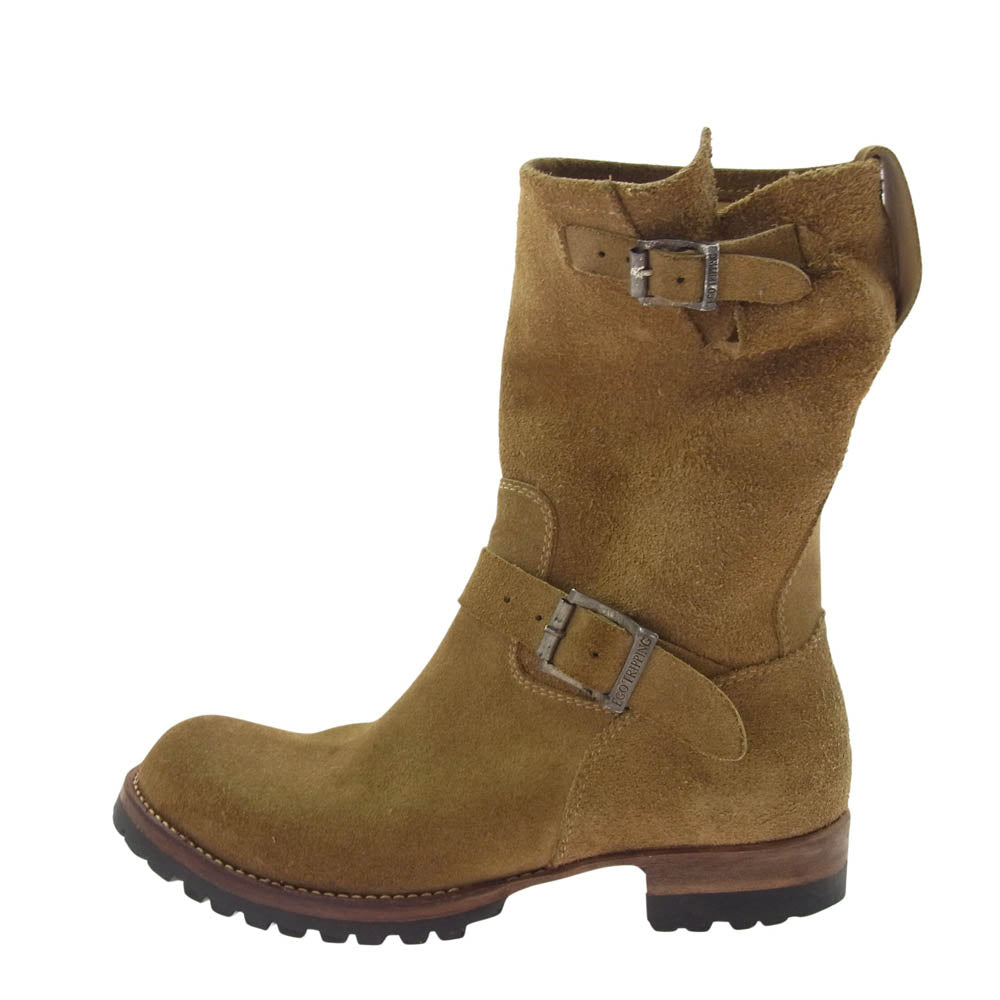 EGO TRIPPING エゴトリッピング 691112 SUEDE スエード エンジニア ブーツ ベージュ系 8【中古】