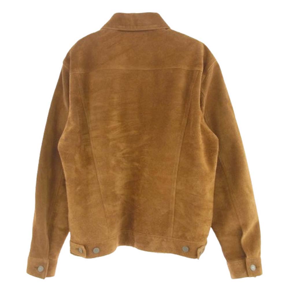 WACKO MARIA ワコマリア 20SS 20SS-WMO-BL01 SUEDE LEATHER TRUCKER JACKET レザー スエード トラッカー ジャケット ブラウン系 M【極上美品】【中古】
