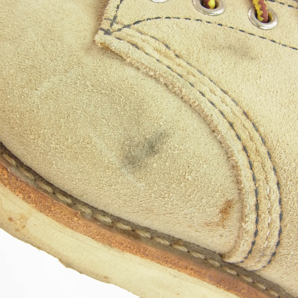 RED WING レッドウィング 8167 CLASSIC WORK ROUND TOE クラシックワーク ラウンド トゥ スエード ブーツ ベージュ系 7E【中古】