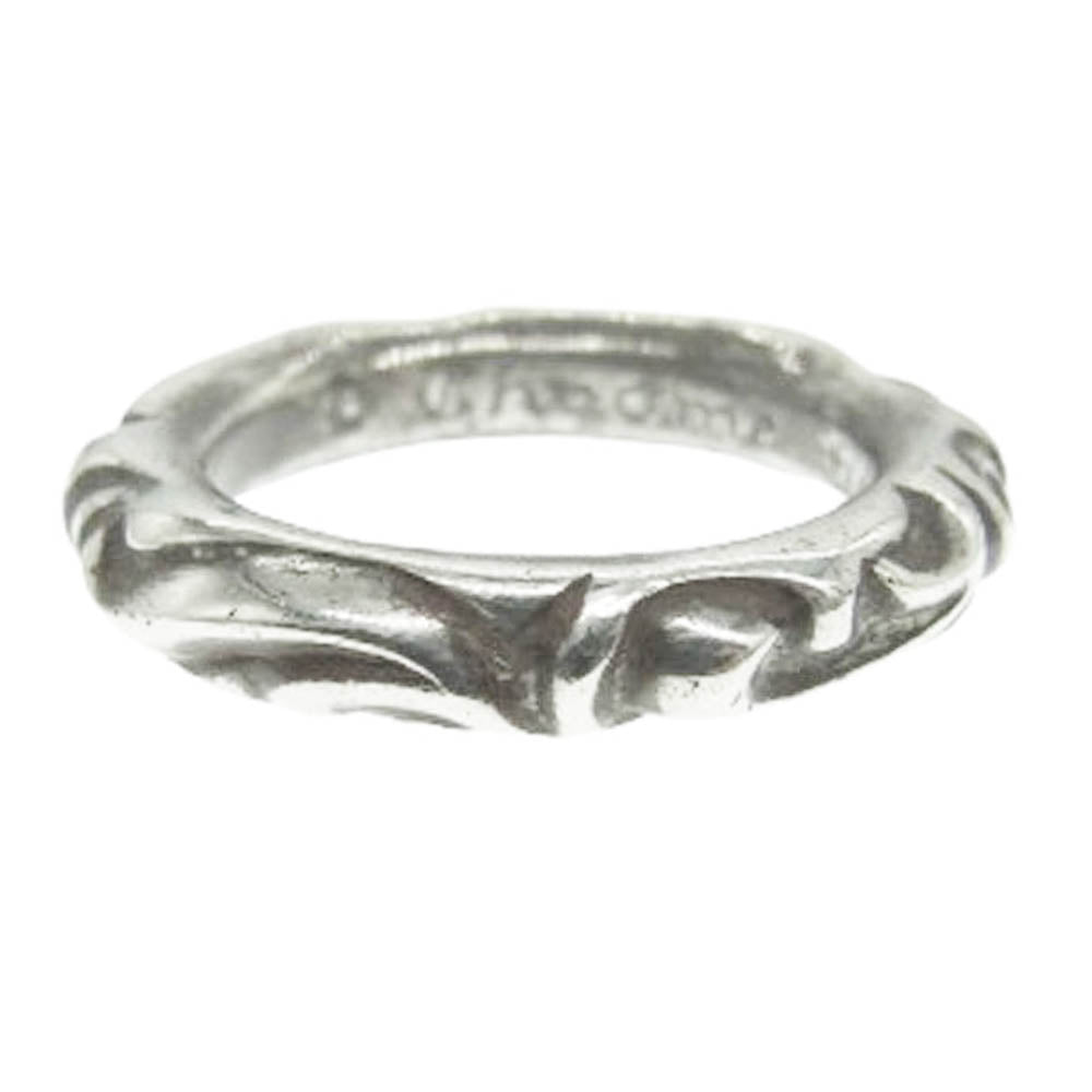 CHROME HEARTS クロムハーツ（原本無） SCRL BAND スクロール バンド リング シルバー系 15号【中古】