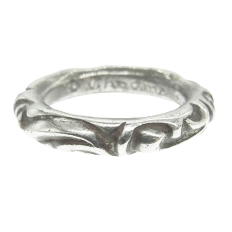 CHROME HEARTS クロムハーツ（原本無） SCRL BAND スクロール バンド リング シルバー系 15号【中古】