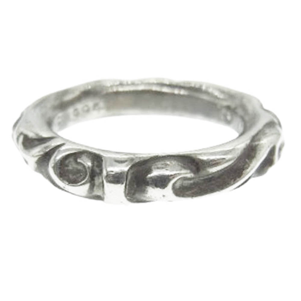 CHROME HEARTS クロムハーツ（原本無） SCRL BAND スクロール バンド リング シルバー系 15号【中古】