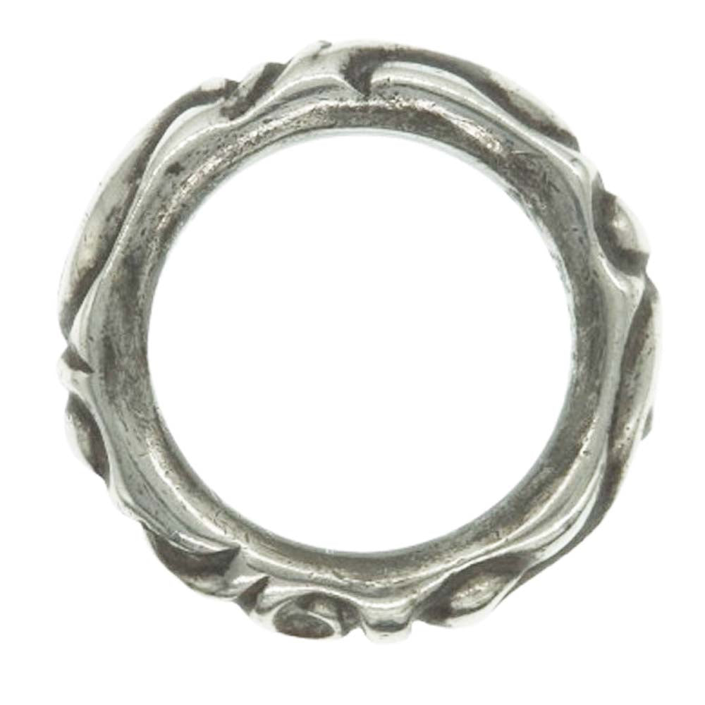 CHROME HEARTS クロムハーツ（原本無） SCRL BAND スクロール バンド リング シルバー系 15号【中古】