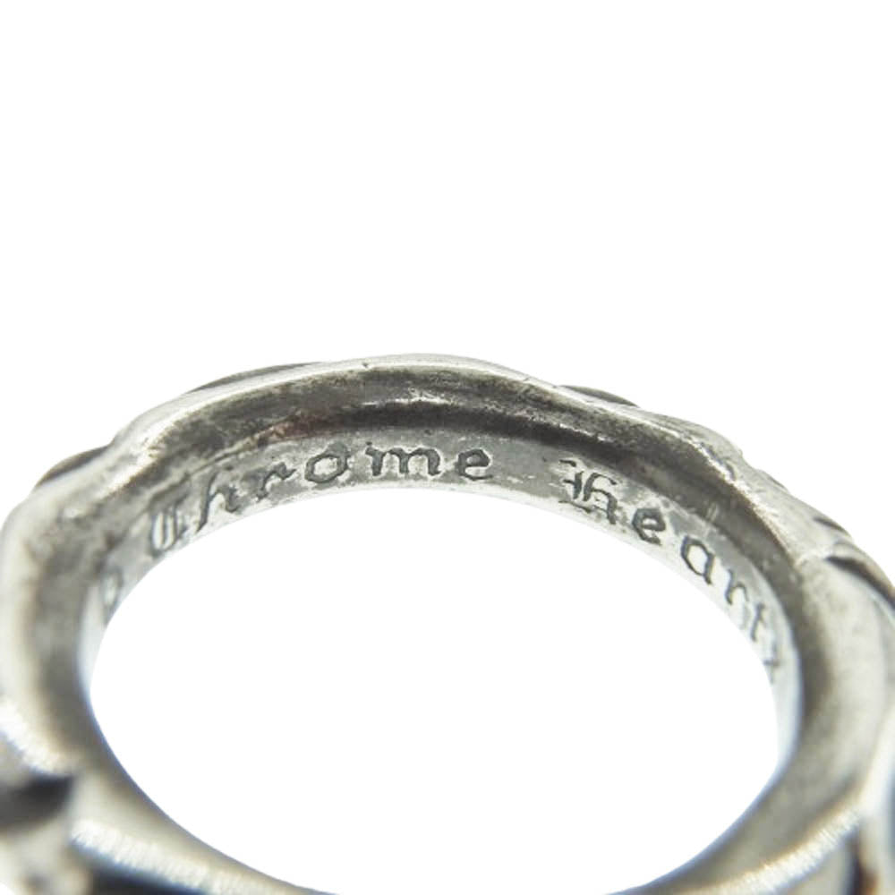 CHROME HEARTS クロムハーツ（原本無） SCRL BAND スクロール バンド リング シルバー系 15号【中古】