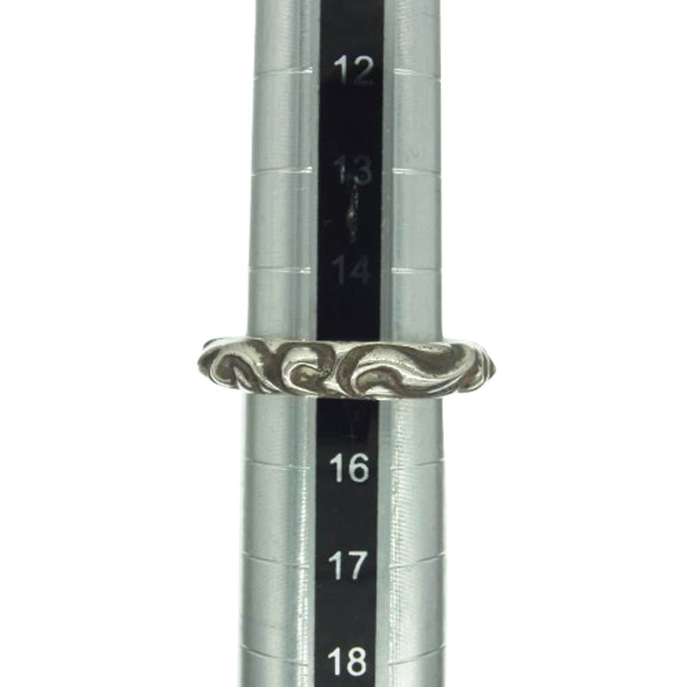 CHROME HEARTS クロムハーツ（原本無） SCRL BAND スクロール バンド リング シルバー系 15号【中古】