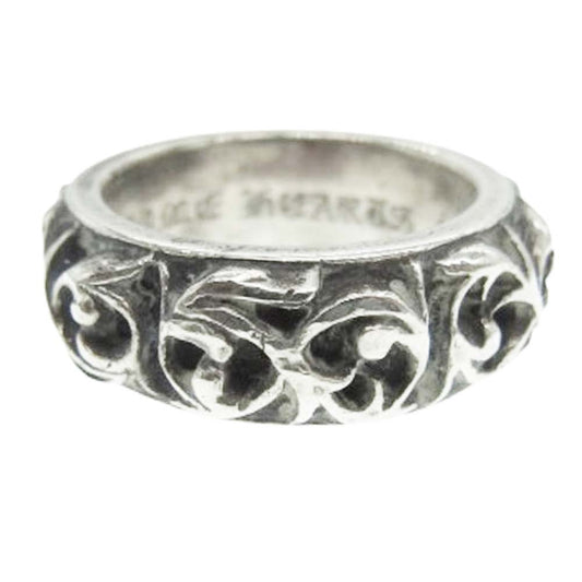 CHROME HEARTS クロムハーツ（原本無） ETRNITY VINE BAND エタニティ ヴァイン バンド リング シルバー系 15.5号【中古】