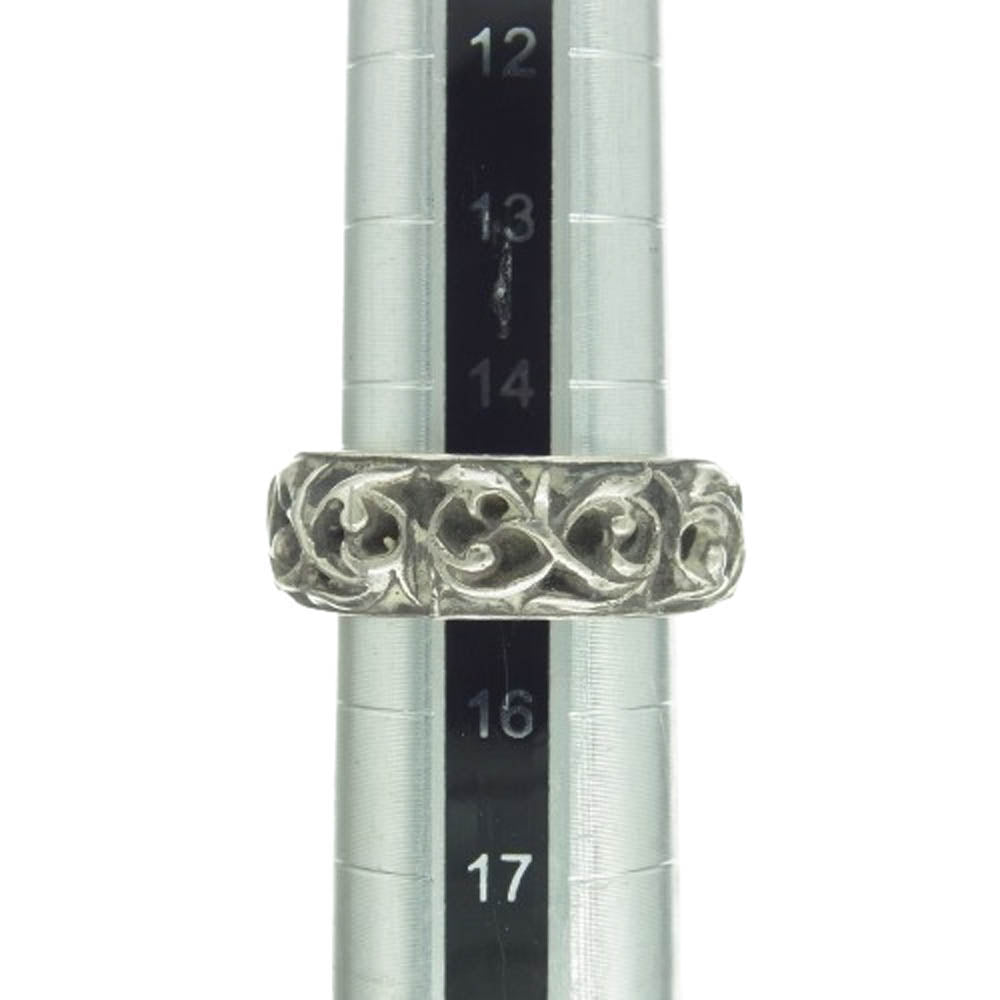 CHROME HEARTS クロムハーツ（原本無） ETRNITY VINE BAND エタニティ ヴァイン バンド リング シルバー系 15.5号【中古】