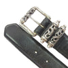CHROME HEARTS クロムハーツ（原本無） BLT ROLLER 3PC 1.5 3ピース 32 ローラー レザー ベルト ブラック系 32【中古】