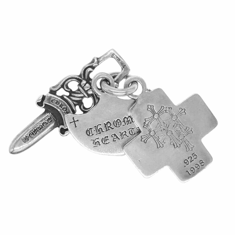 CHROME HEARTS クロムハーツ（原本無） 3 TRINKETS スリート リンケッツ ペンダントトップ シルバー系【中古】