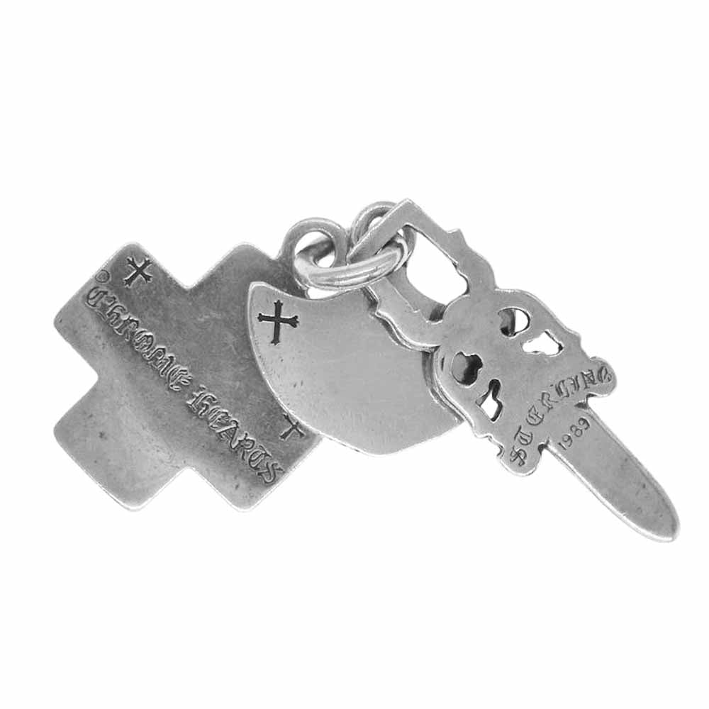 CHROME HEARTS クロムハーツ（原本無） 3 TRINKETS スリート リンケッツ ペンダントトップ シルバー系【中古】