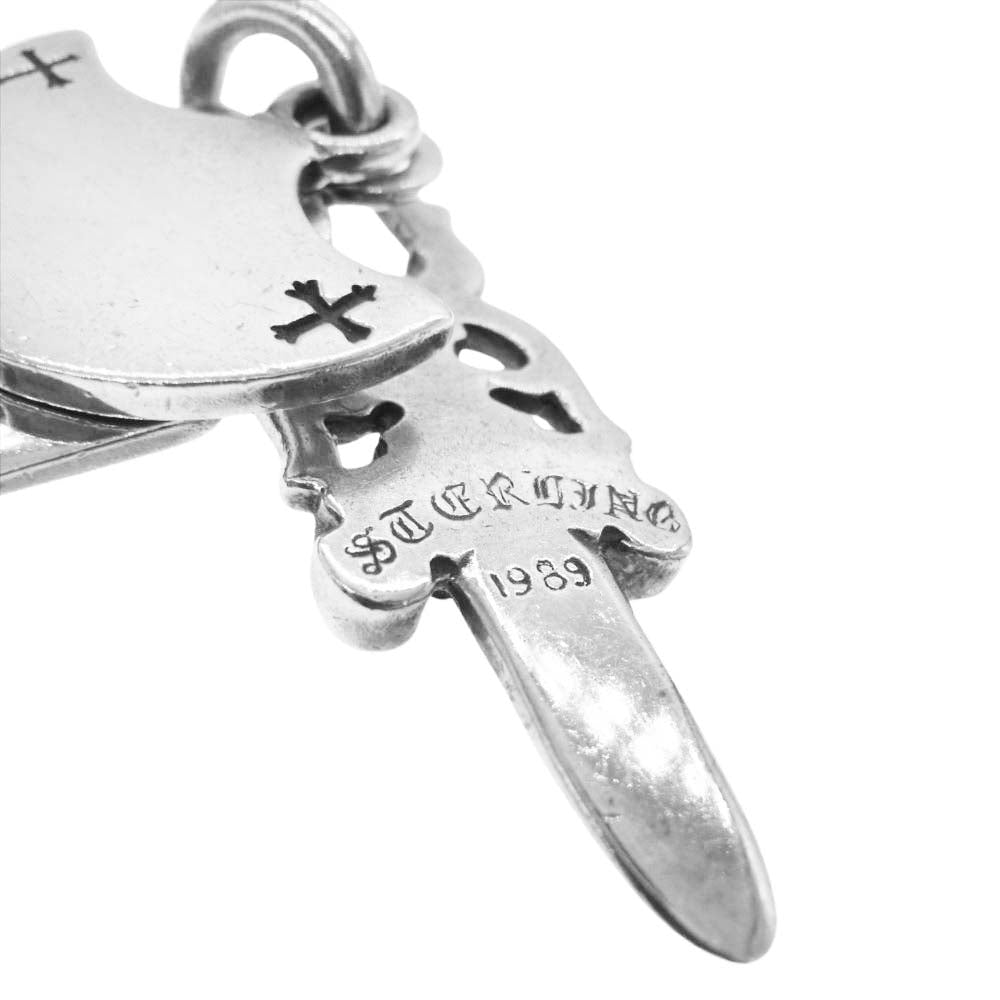 CHROME HEARTS クロムハーツ（原本無） 3 TRINKETS スリート リンケッツ ペンダントトップ シルバー系【中古】