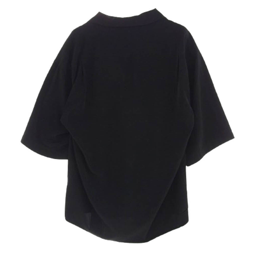 LAD MUSICIAN ラッドミュージシャン 2318-104 DECHINE BIG S/S SHIRT オープンカラー ビッグ 半袖 シャツ ブラック系 42【中古】