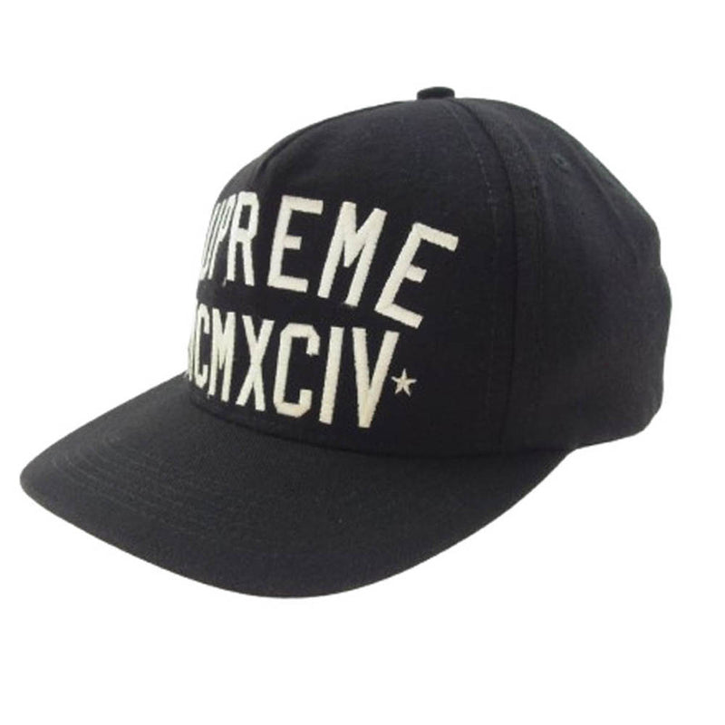 Supreme シュプリーム 09AW STARTER MCMXCIV  5Panel Cap スターター 5パネル キャップ 帽子 ブラック系【中古】