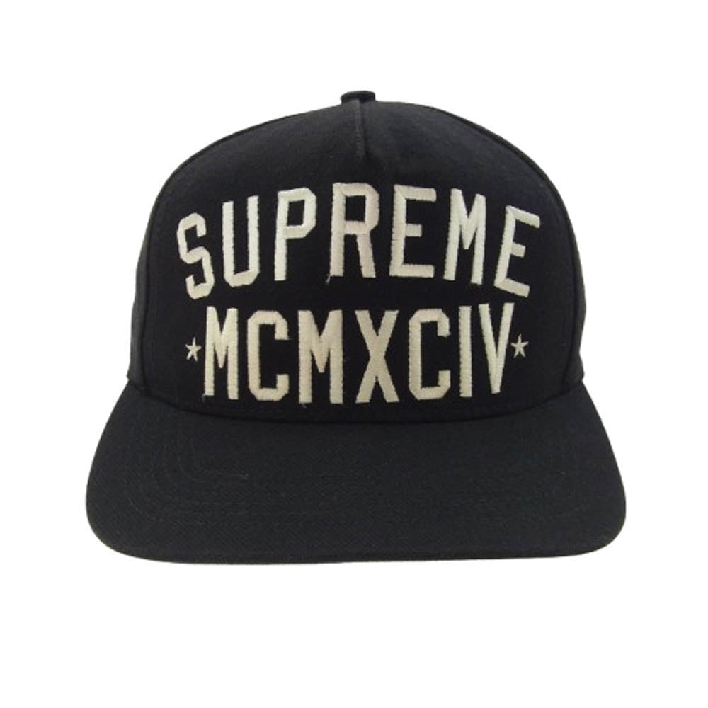 Supreme シュプリーム 09AW STARTER MCMXCIV  5Panel Cap スターター 5パネル キャップ 帽子 ブラック系【中古】