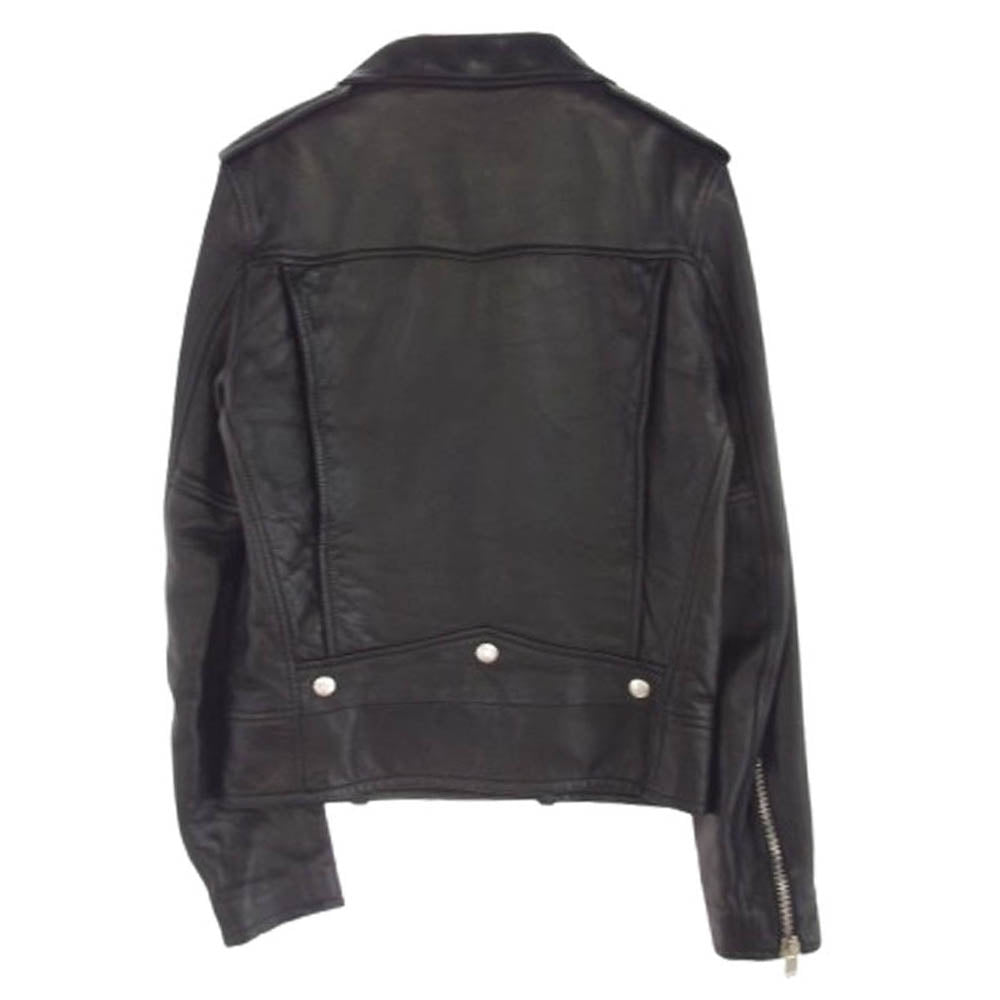 SAINT LAURENT サンローラン 16SS 397290 Y5YA1 国内正規品 エディ期 L01 クラシックモーターサイクル ダブル ライダース レザー ジャケット ブラック系 44【中古】