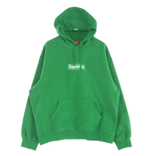 Supreme シュプリーム 24AW Box Logo Hooded Sweatshirt ボックス ロゴ フーディー スウェット パーカー グリーン系 XL【極上美品】【中古】