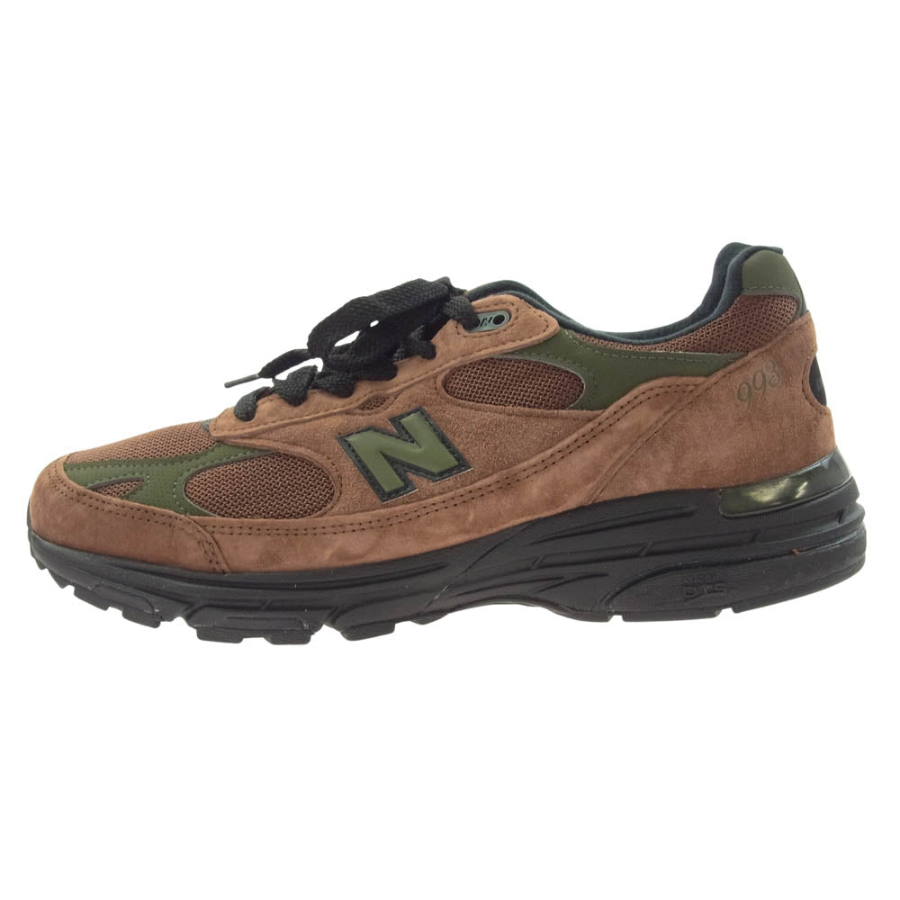 NEW BALANCE ニューバランス MR993ALD フェイクバスター鑑定済 × Aim? Leon dore エメレオンドレ USA製 993 スニーカー ブラウン系 28cm【極上美品】【中古】