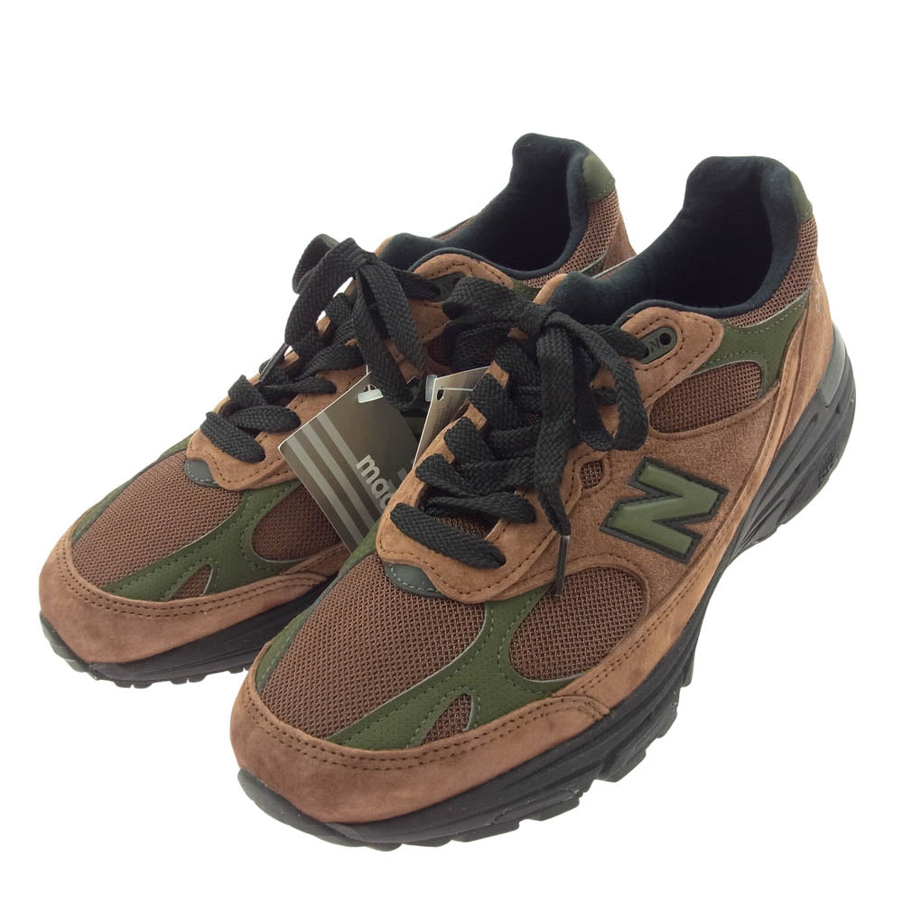 NEW BALANCE ニューバランス MR993ALD フェイクバスター鑑定済 × Aim? Leon dore エメレオンドレ USA製 993 スニーカー ブラウン系 28cm【極上美品】【中古】