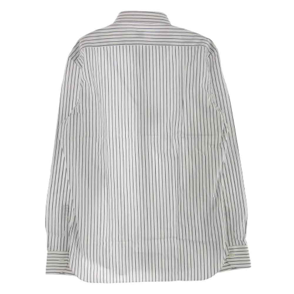 マリアサンタンジェロ 18-PR00-68 イタリア製 ストライプ 長袖 シャツ ブルー系 ホワイト系【新古品】【未使用】【中古】