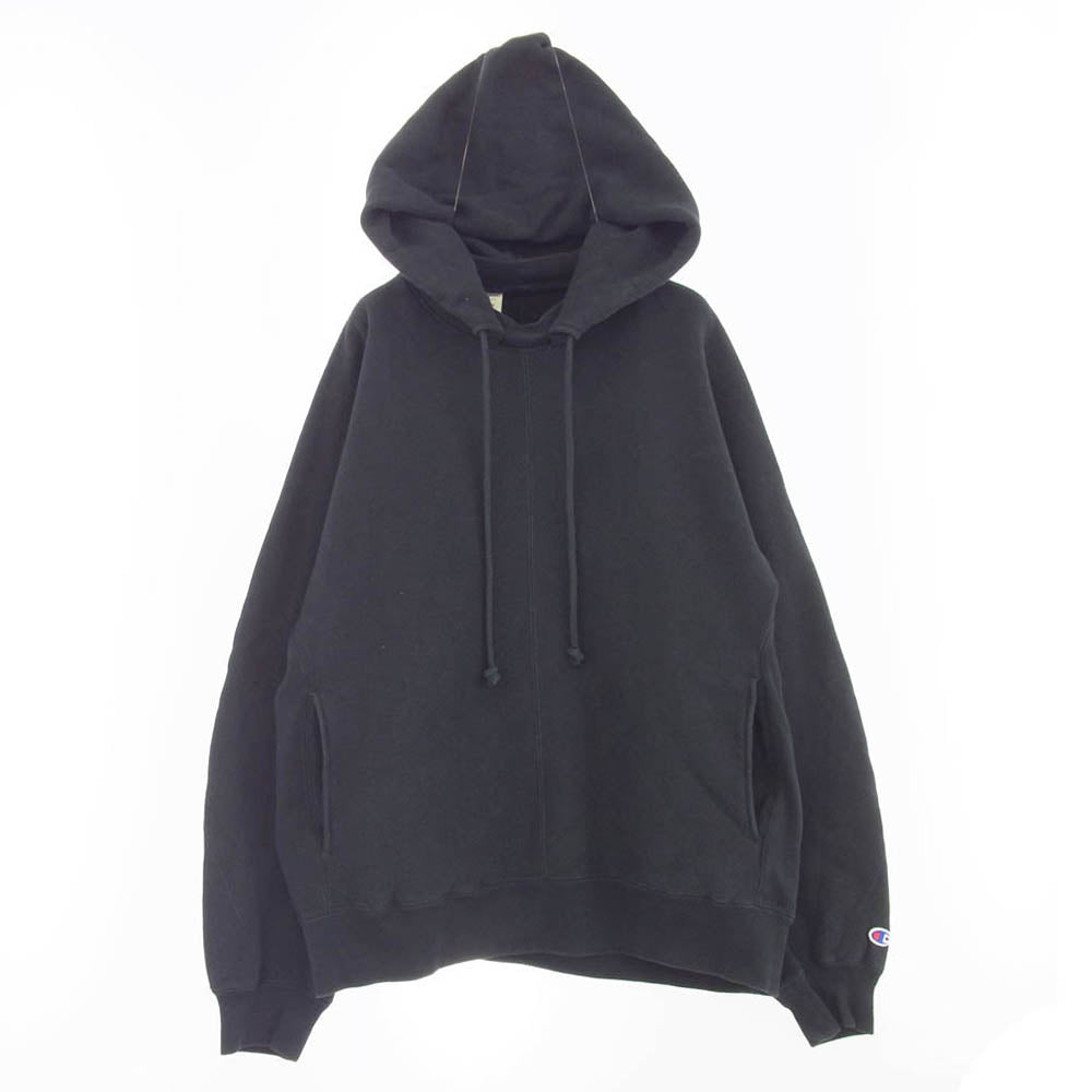 N.HOOLYWOOD エヌハリウッド C8-Z109 × champion チャンピオン NEW WEAVE ニューウィーブ プルオーバー フーディ― パーカー ブラック系 M【中古】