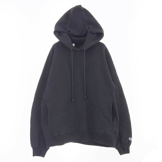 N.HOOLYWOOD エヌハリウッド C8-Z109 × champion チャンピオン NEW WEAVE ニューウィーブ プルオーバー フーディ― パーカー ブラック系 M【中古】