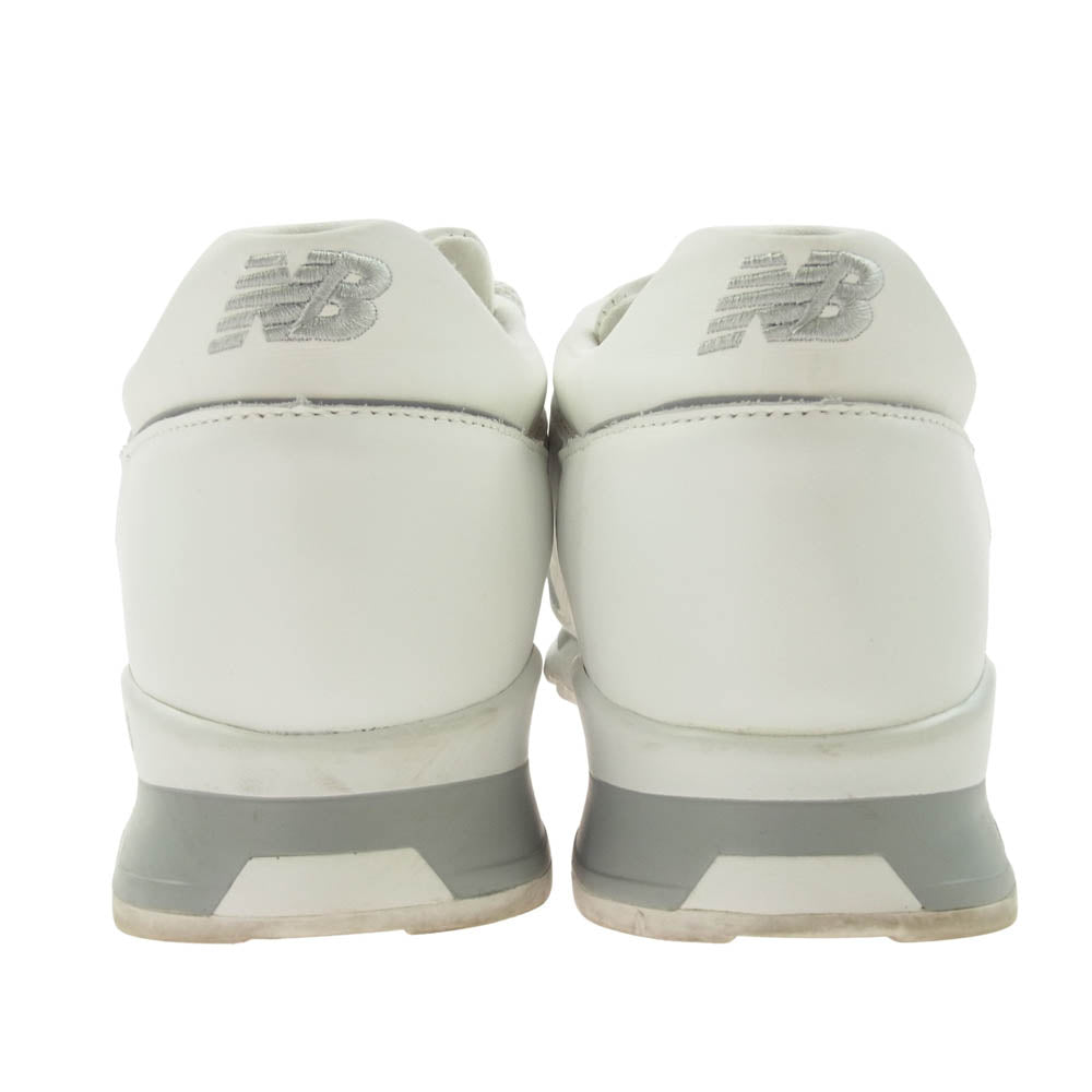 NEW BALANCE ニューバランス M1500WHI 英国製 1500 レザー スニーカー ホワイト ホワイト系 USA9D【中古】
