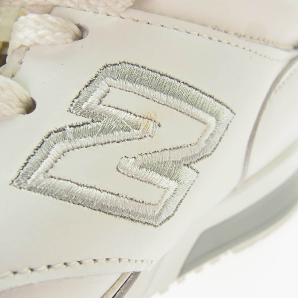NEW BALANCE ニューバランス M1500WHI 英国製 1500 レザー スニーカー ホワイト ホワイト系 USA9D【中古】