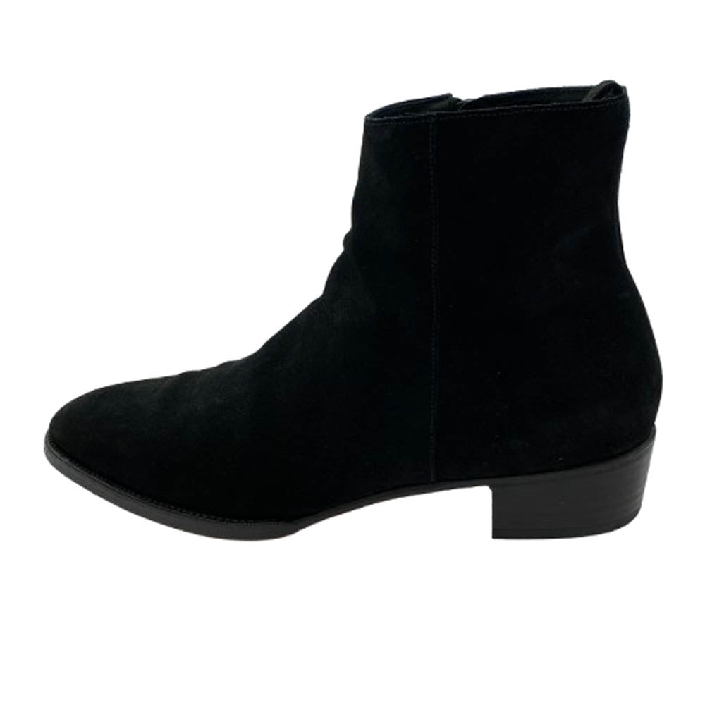 ダブルエイチ WHA-6900S サイドジップ スエード ブーツ ブラック系 9.5【中古】