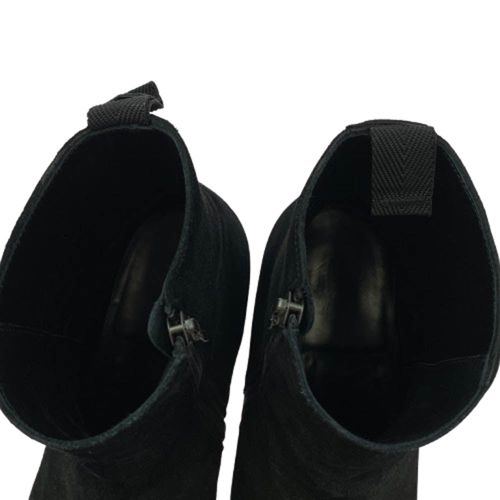 ダブルエイチ WHA-6900S サイドジップ スエード ブーツ ブラック系 9.5【中古】