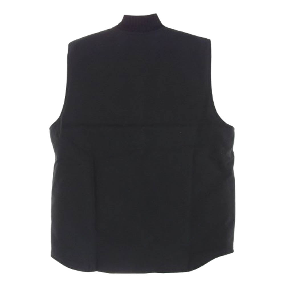 Carhartt カーハート 0V0001-M DUCK VEST 内キルティング 中綿 ダック ベスト ブラック系 M【美品】【中古】