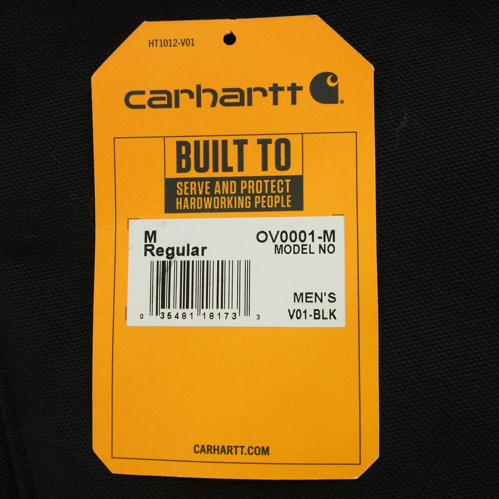 Carhartt カーハート 0V0001-M DUCK VEST 内キルティング 中綿 ダック ベスト ブラック系 M【美品】【中古】