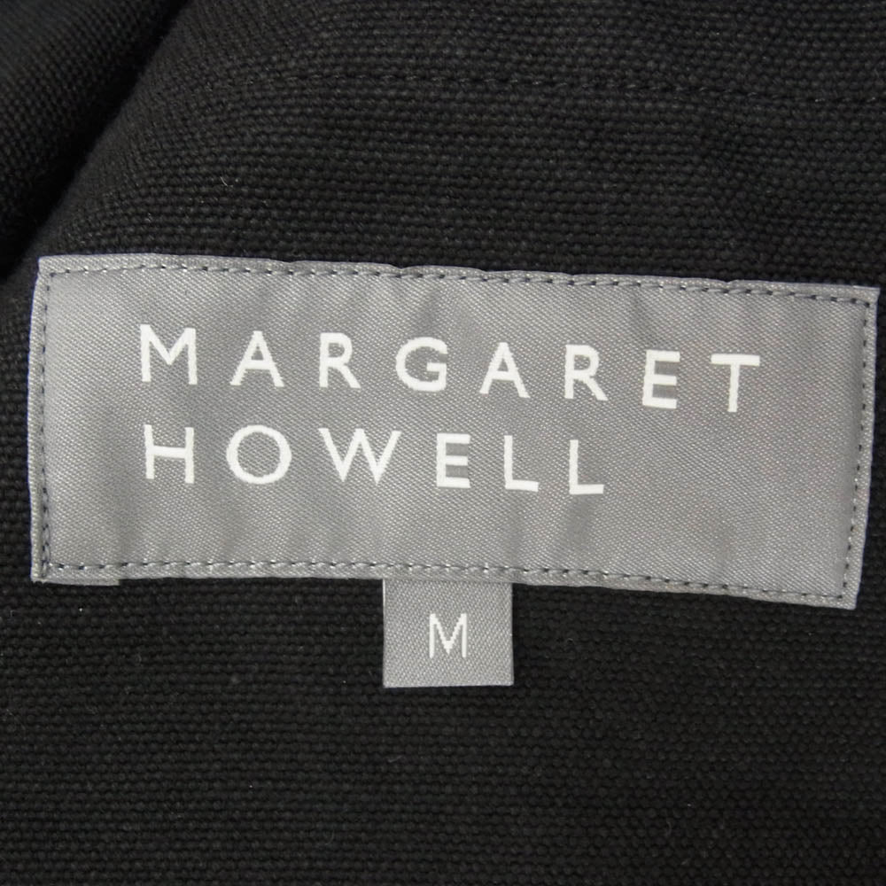 MARGARET HOWELL マーガレットハウエル 579-4225002 DENSE COTTON CANVAS コットン キャンバス ベスト ブラック系 M【新古品】【未使用】【中古】