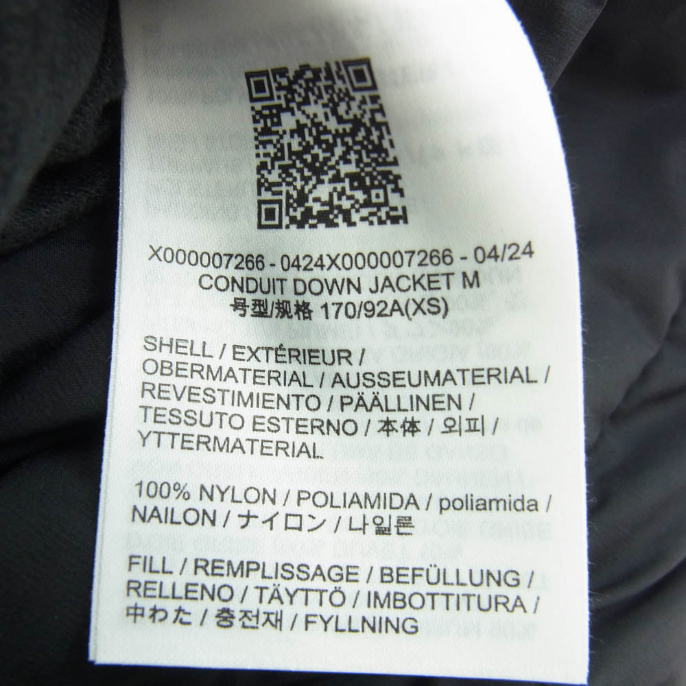 ARC'TERYX アークテリクス X000007266 VEILANCE Conduit Down Jacket ヴェイランス ダウン ジャケット ブラック系 XS【美品】【中古】