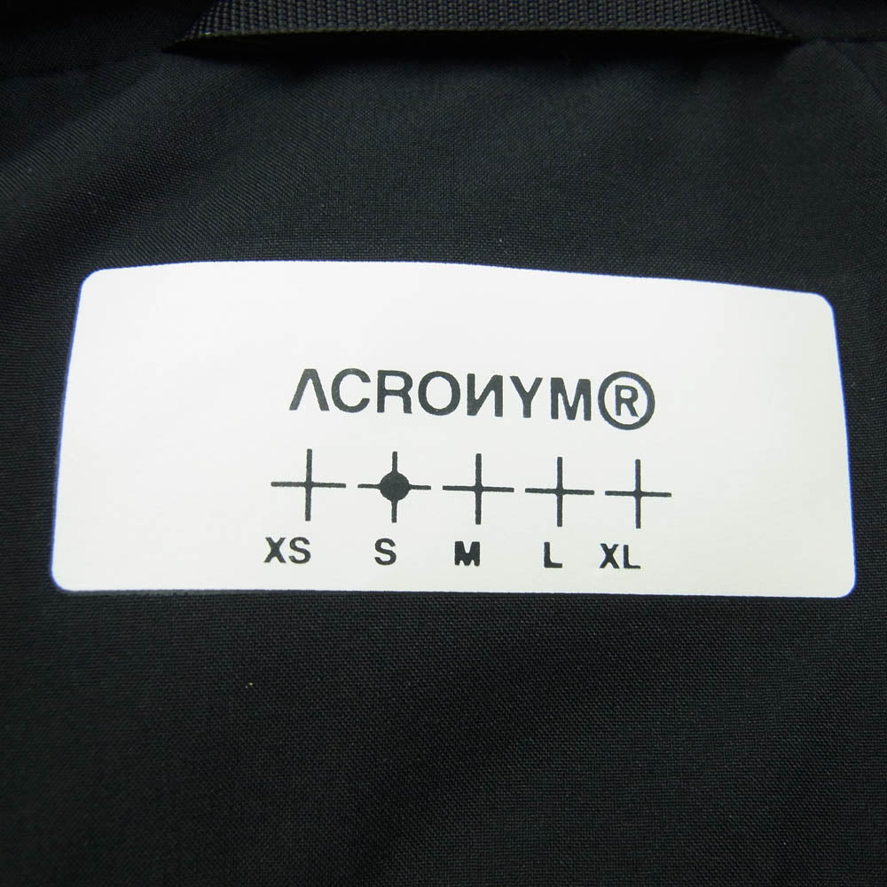 ACRONYM アクロニウム 22-23AW V91-WS GORE-TEX INFINIUM WINDSTOPPER PRIMALOFT MODULAR LINER VEST GTX ゴアテックス ウィンドストッパー プリマロフト ライナー ベスト ブラック系 S【極上美品】【中古】