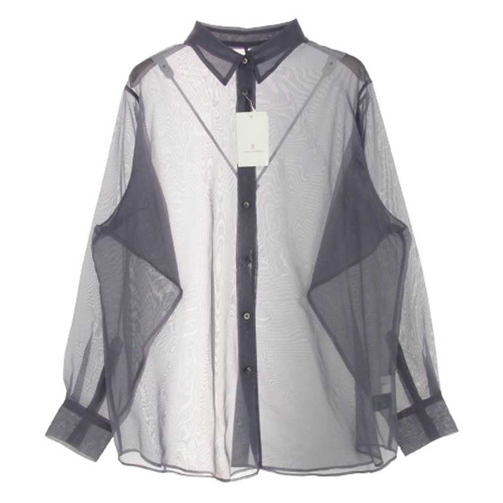 UNITED ARROWS ユナイテッドアローズ 1511-144-2248-1900 シアー 長袖 シャツ ブラウス グレー系【極上美品】【中古】