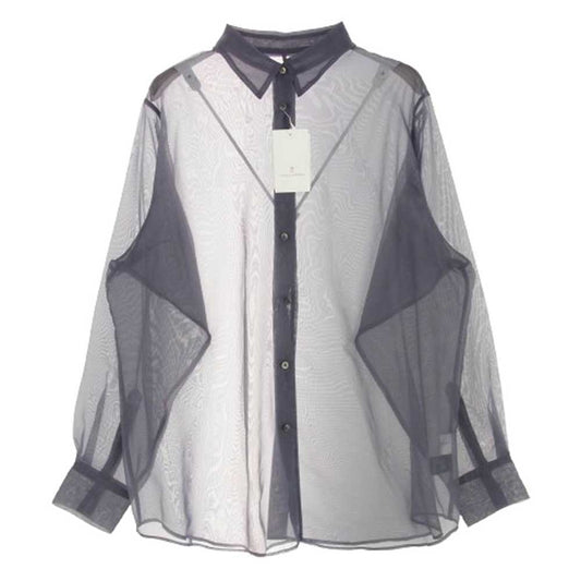 UNITED ARROWS ユナイテッドアローズ 1511-144-2248-1900 シアー 長袖 シャツ ブラウス グレー系【極上美品】【中古】