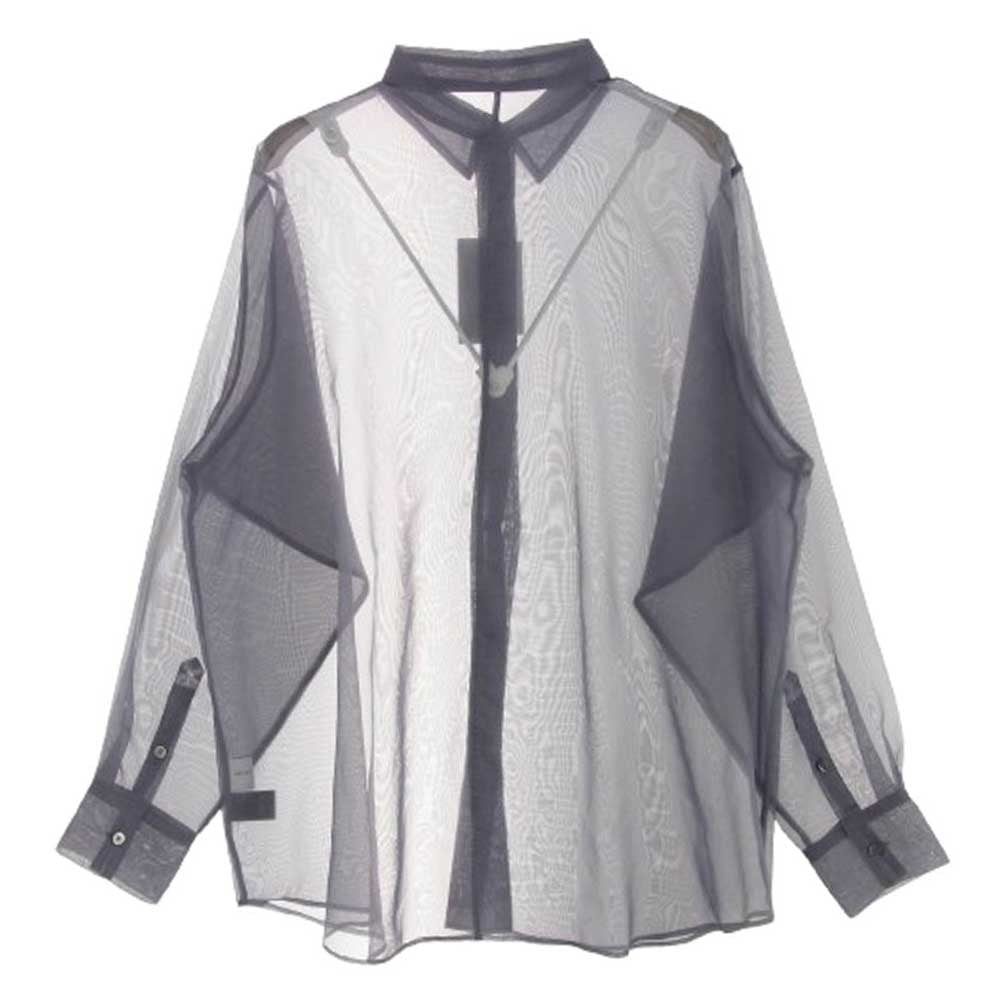 UNITED ARROWS ユナイテッドアローズ 1511-144-2248-1900 シアー 長袖 シャツ ブラウス グレー系【極上美品】【中古】