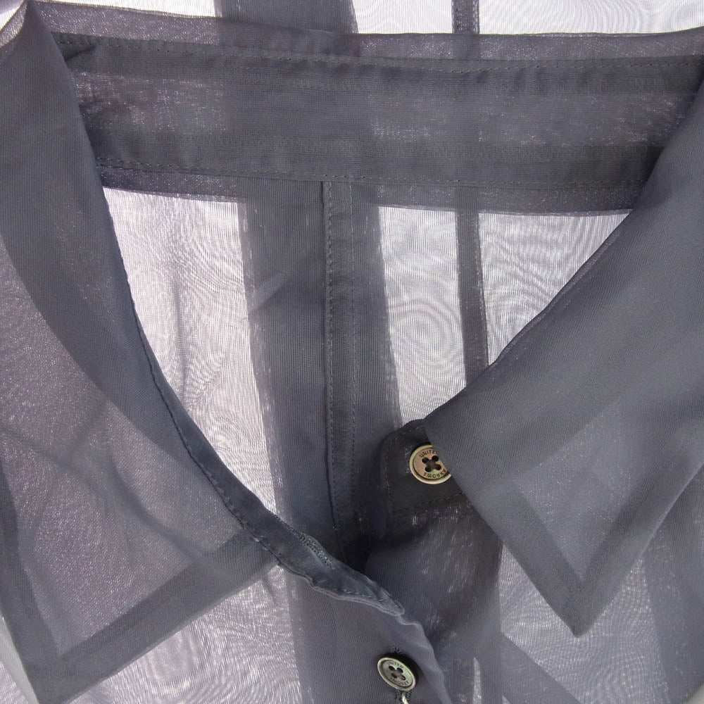 UNITED ARROWS ユナイテッドアローズ 1511-144-2248-1900 シアー 長袖 シャツ ブラウス グレー系【極上美品】【中古】