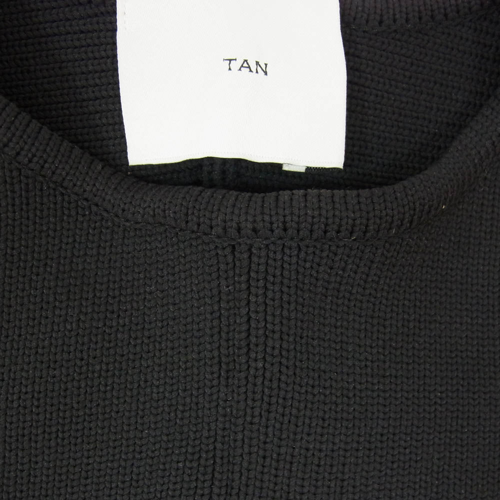 タン TN18 SS003 ニットベスト ブラック系 F【中古】