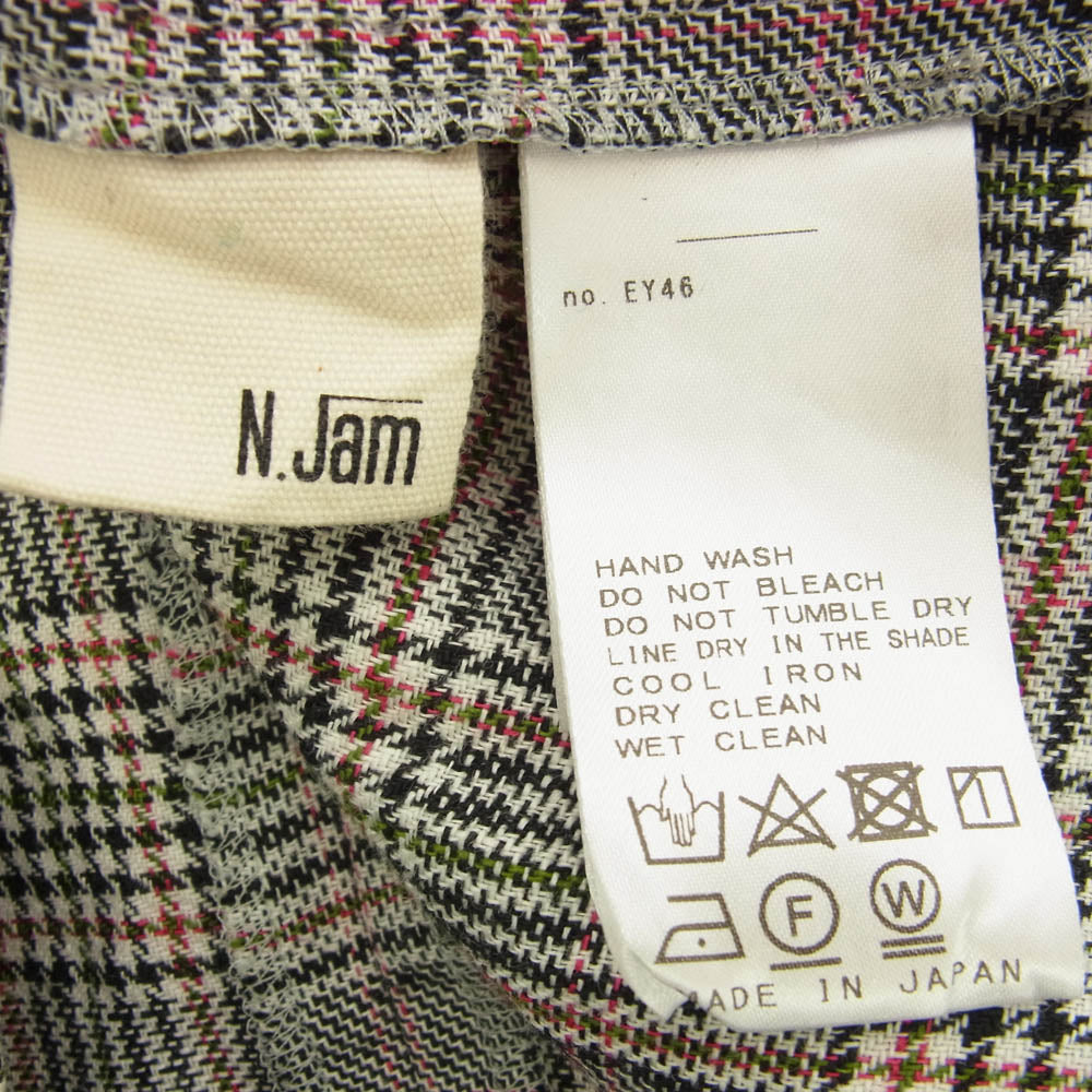 ノーブル 24-051-240-1200-2-0 N.Jam エヌジャム チェック柄 アメスリ プルオーバー トップス パンツ セットアップ マルチカラー系 38【中古】