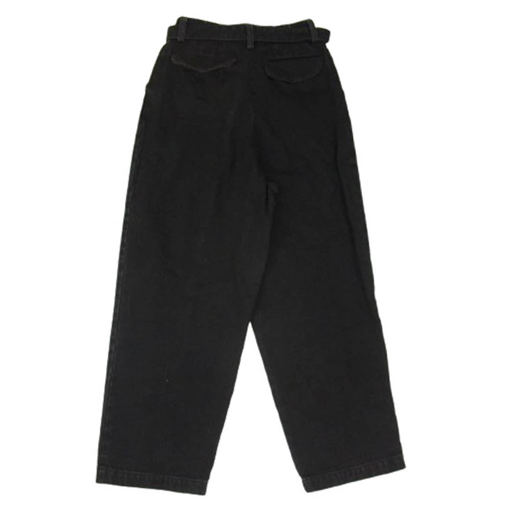 ジョンリンクス JL223-PT845 ベルテッド ワイド デニムパンツ ブラック系 34【中古】